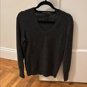 Dark Gray V-Neck Sweater